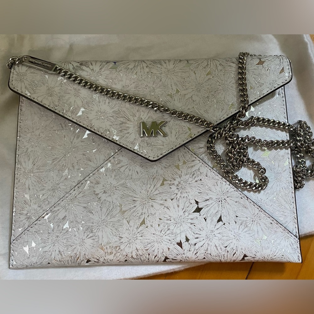 MICHAEL Michael Kors Silver Clutch